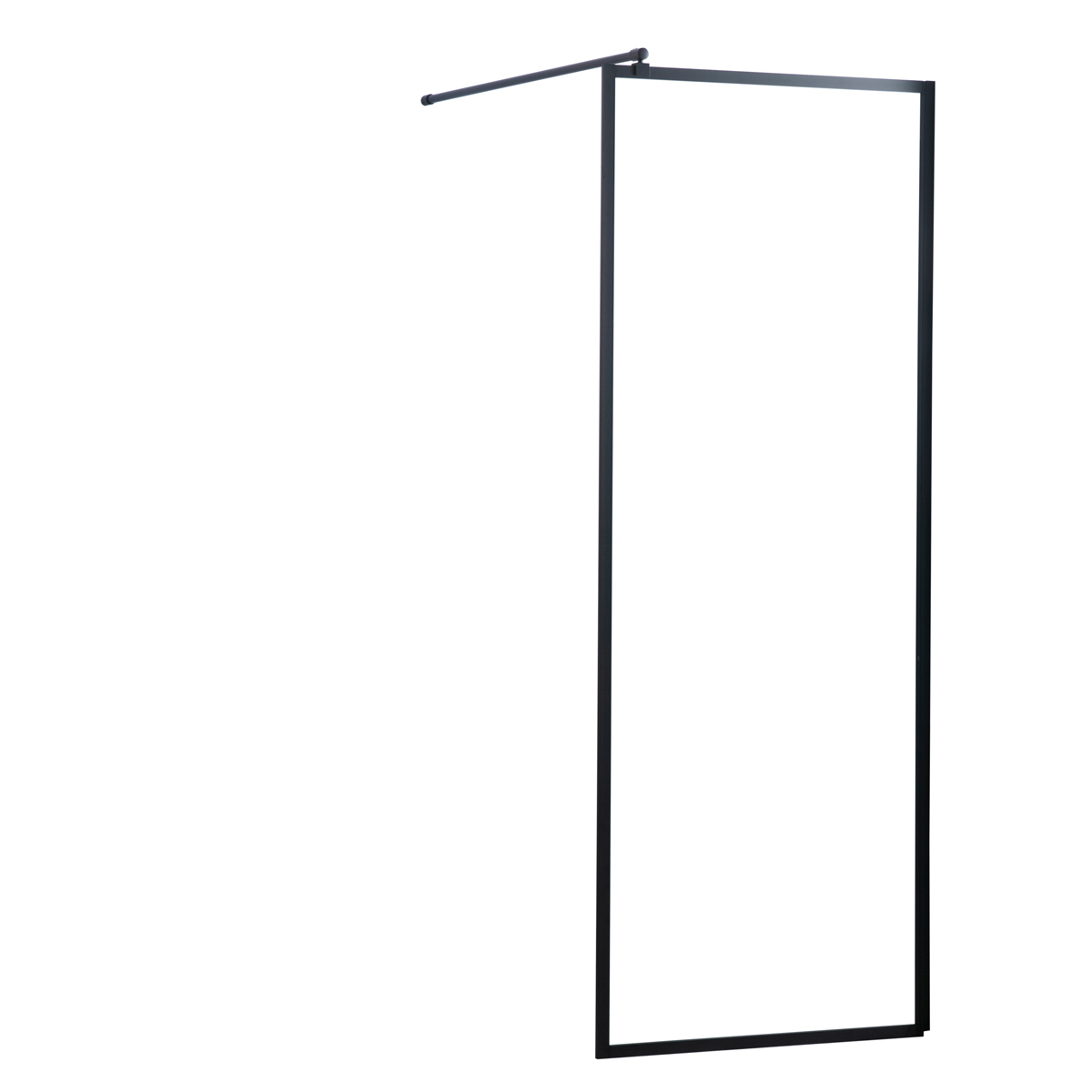 Lykke Suihkuseinä Comfort 95x195cm, musta kehys