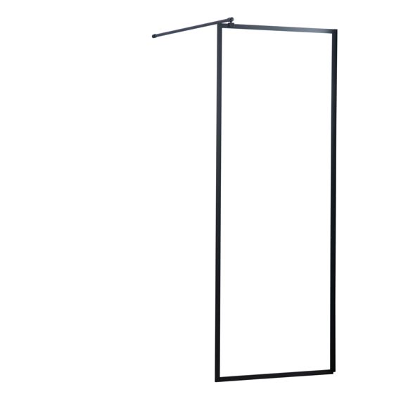 Lykke Suihkuseinä Comfort 75x195cm, musta kehys