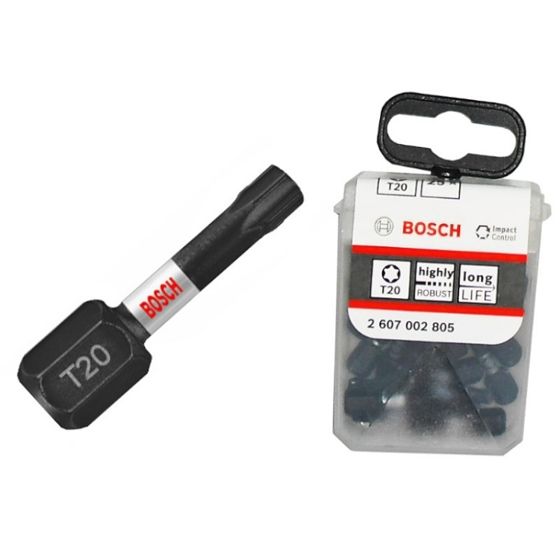 Bosch Impact Control -Ruuvauskärki T20 25 mm 25 kpl