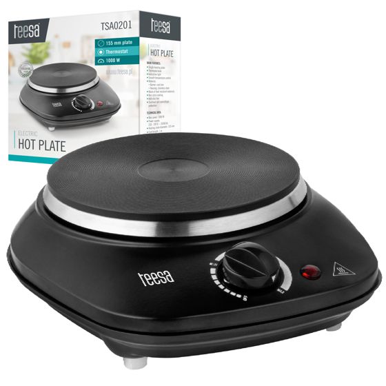 Teesa 1000W sähköliesi yhdellä polttimella