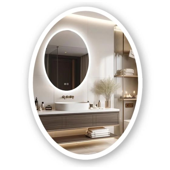 REA peili LED WWA 60X80 Kromi, 2x60x80cm