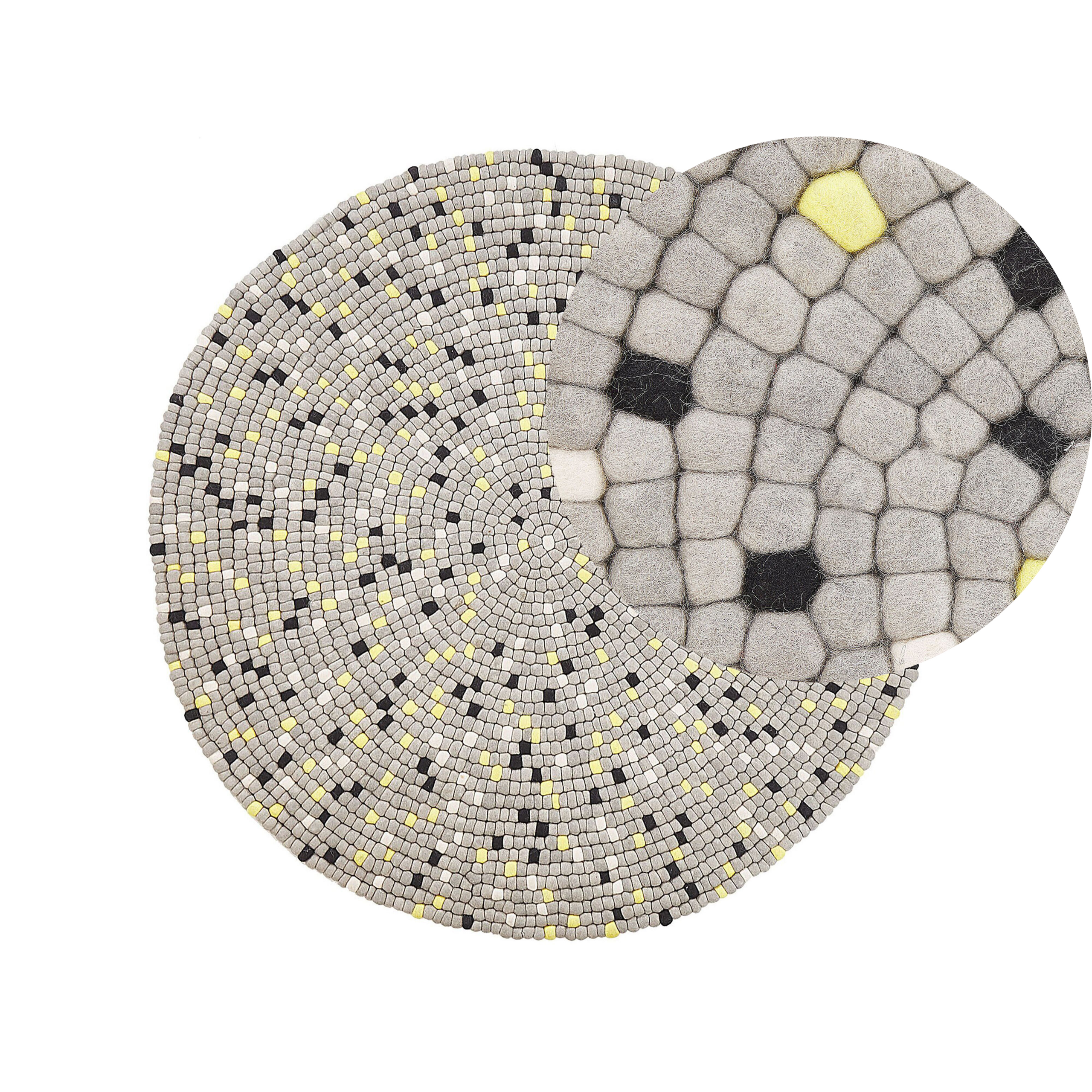 Matto PENEK Vaaleanharmaa ø 140 cm villa