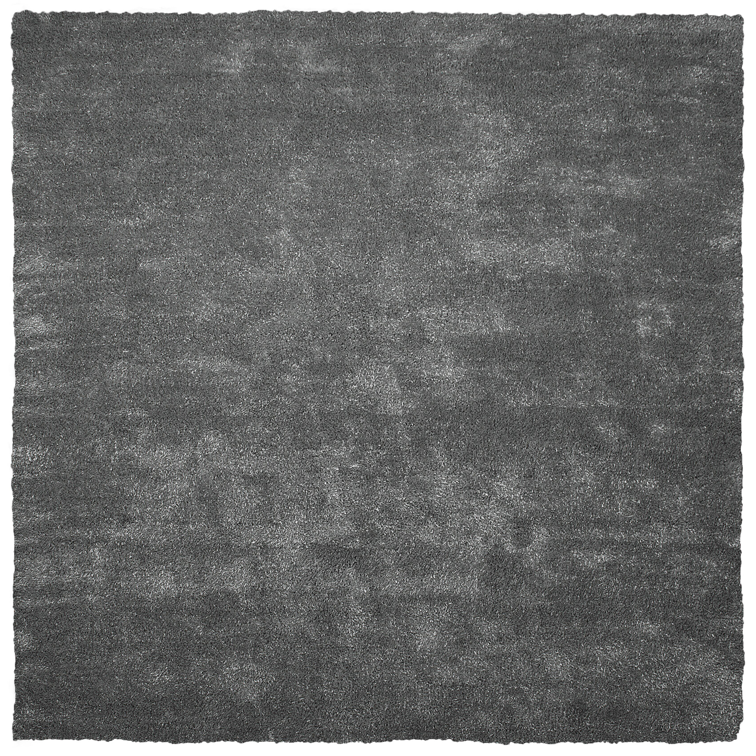 Korkeanukkainen matto DEMRE Tummanharmaa 200 x 200 cm