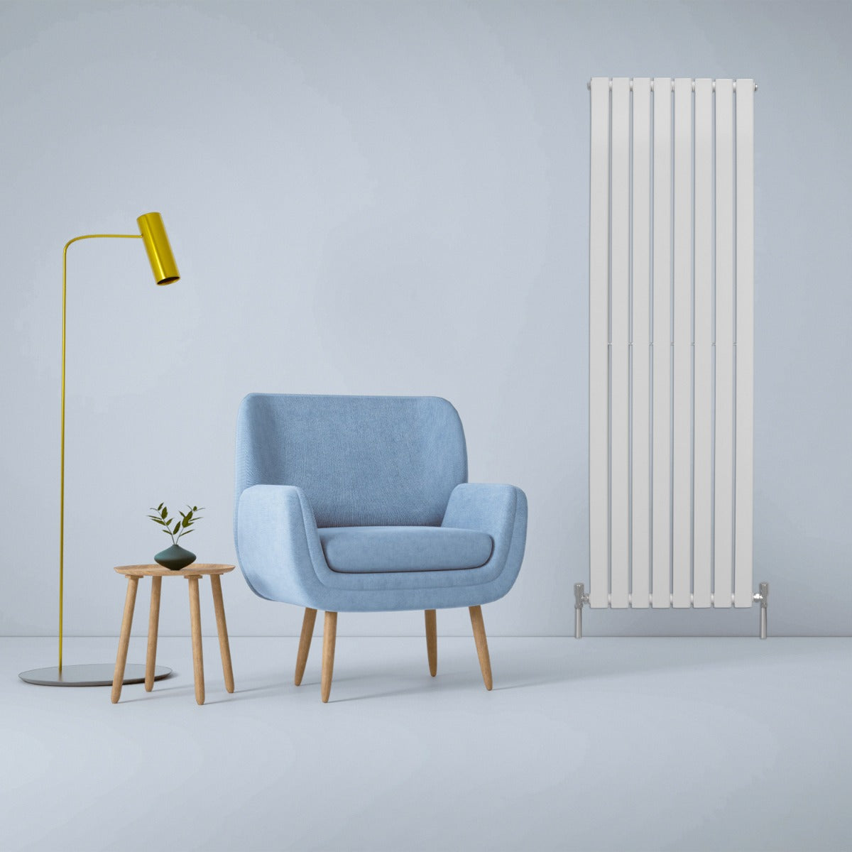 Design-litteät patterit, kiiltävän valkoiset, 1800 mm x 560 mm