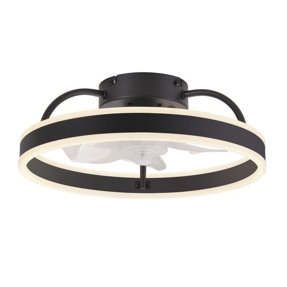 NETTLIFEKattotuuletin Valaistuksella, 34W, 40cm, hiljainen, himmennettävä, 3Värilämpötilaa ja 6 nopeutta Kaukosäätimellä