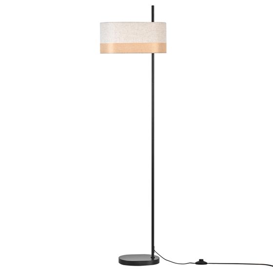 NETTLIFE vintage seisovalaisin valkoinen kuvioitu varjostin retrotyyli maalaismainen E27 lamppu jalkakytkimellä olohuoneeseen makuuhuoneeseen