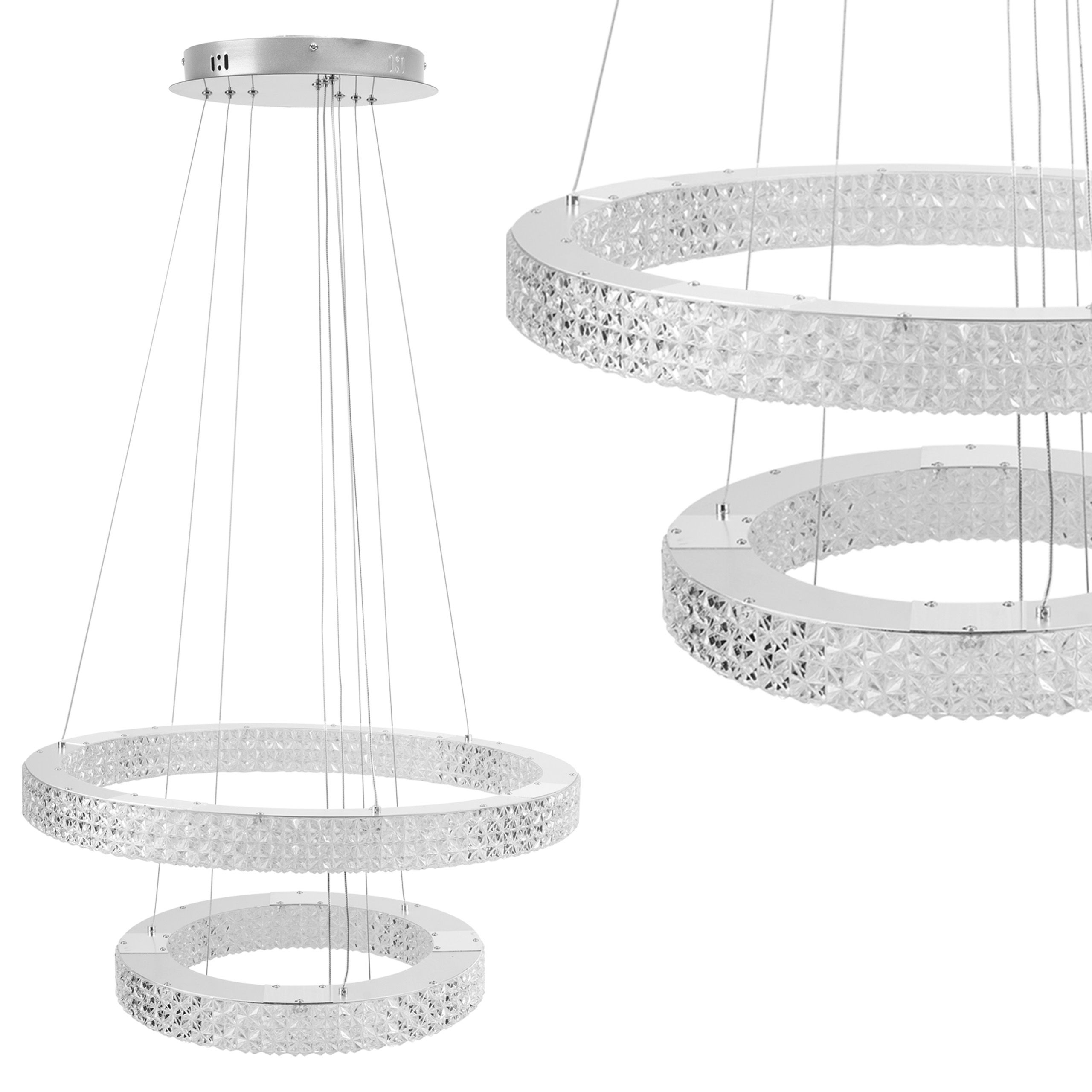 TOOLIGHT riippuva kattovalaisin MS007-CP kromi, 60x60x125, 5cm