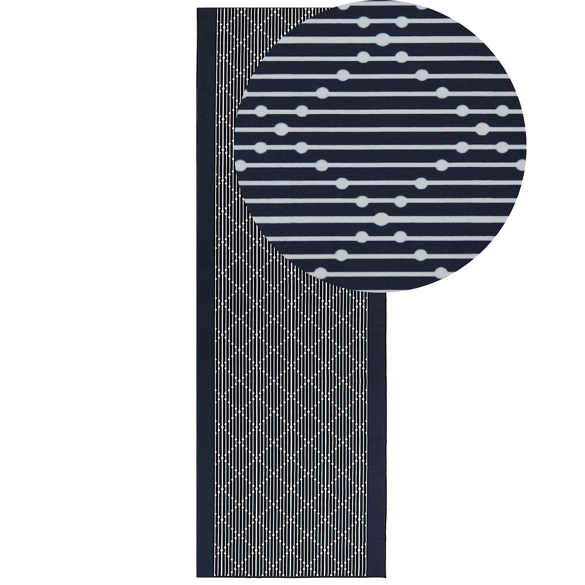 Matto CHARVAD Laivastonsininen 80 x 240 cm