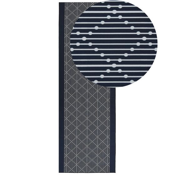 Matto CHARVAD Laivastonsininen 80 x 240 cm