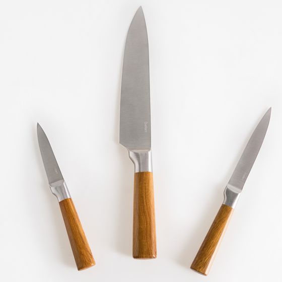 Veitsisetti 3 kpl TOCHIGI Ruskea