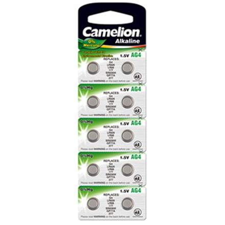 Camelion | AG4/LR66/LR626/377 | Alkalinappiparistot | 10 kpl.