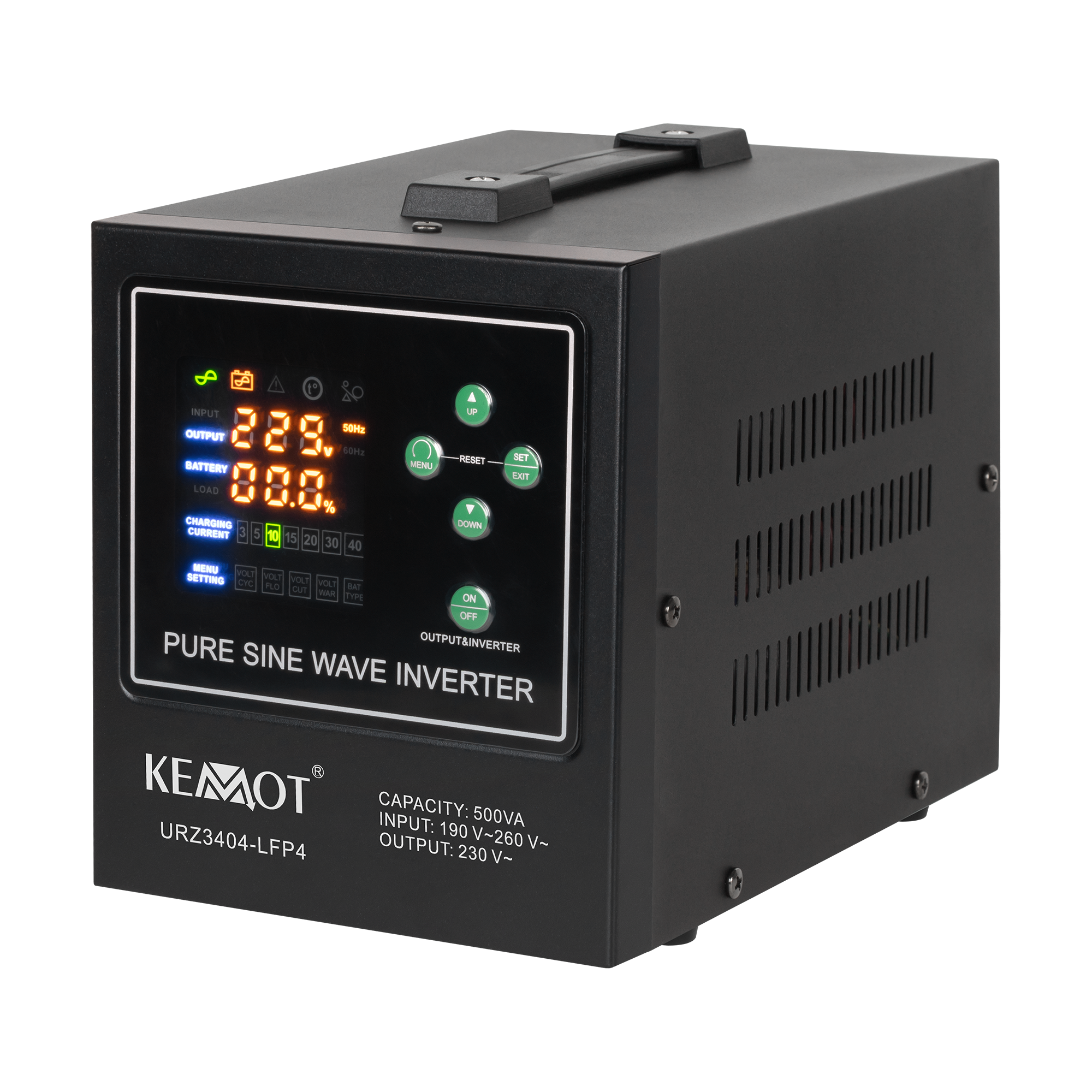 Hätävirtalähdemuunnin KEMOT PROsinus-500-LFP4 12V 230V 500VA/300W