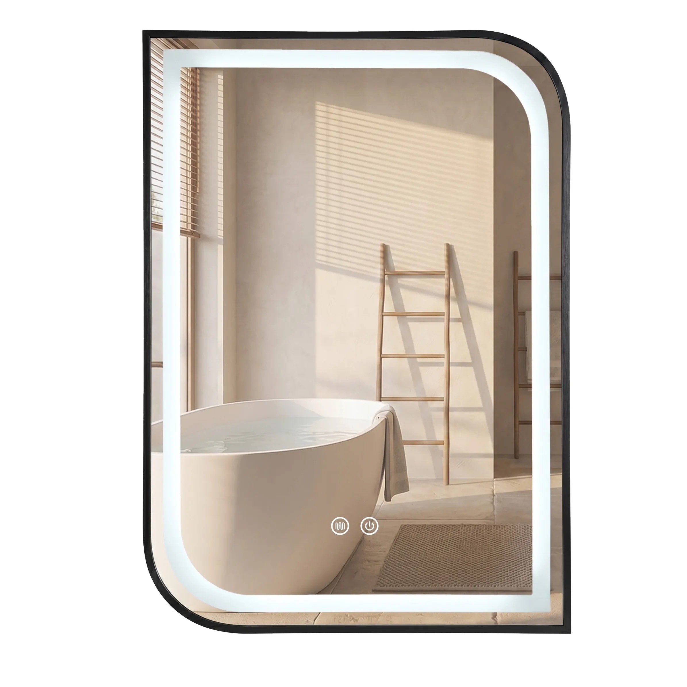 REA peili ZONE 80x60 Musta, 2,5x60x80cm