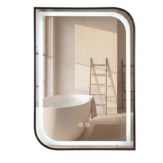 REA peili ZONE 80x60 Musta, 2,5x60x80cm