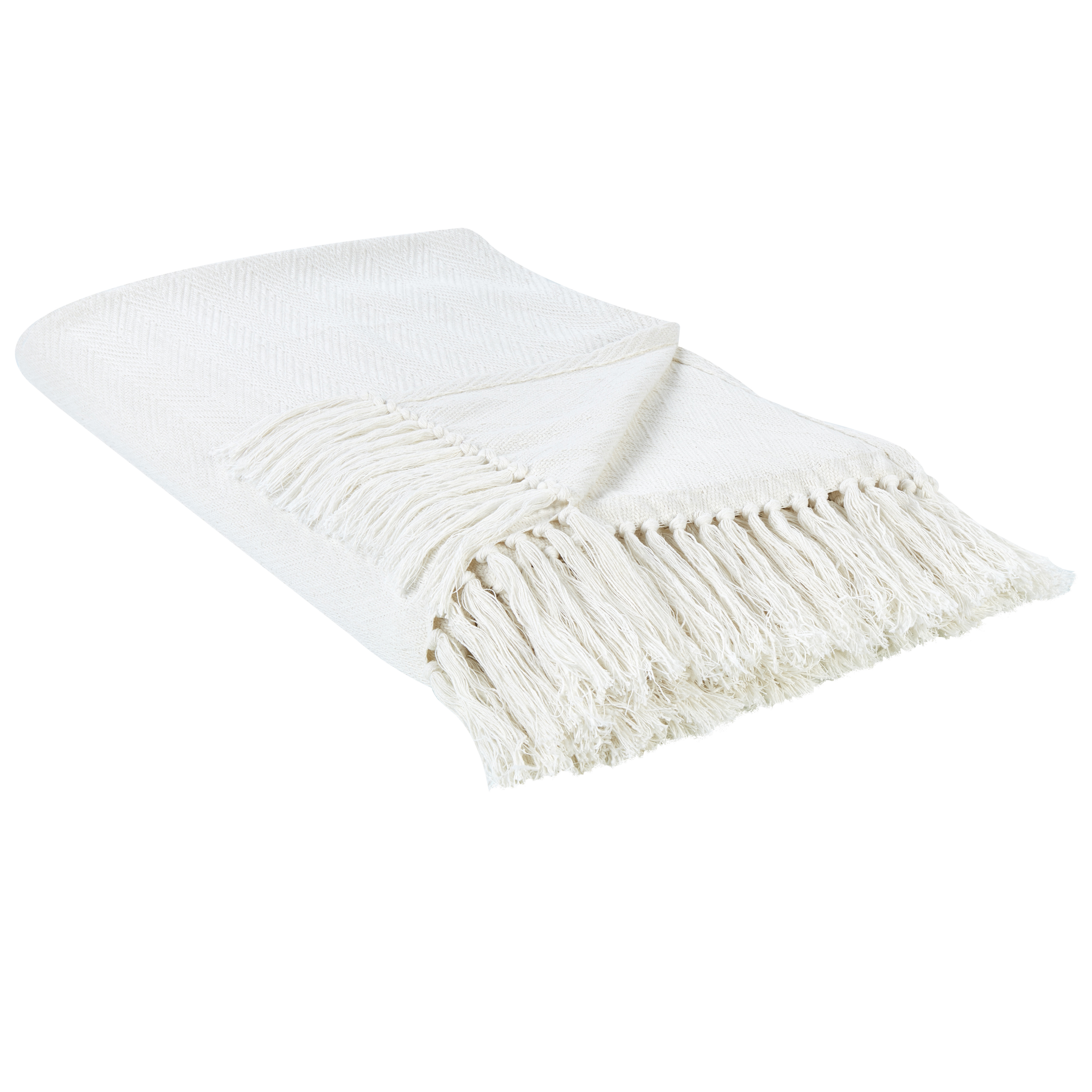 Torkkupeitto AMPARA puuvilla 200 x 220 cm Luonnonvalkoinen