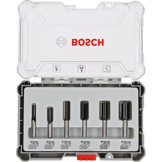 Bosch Suora Jyrsinteräsarja 6-osaa 8 mm varsi