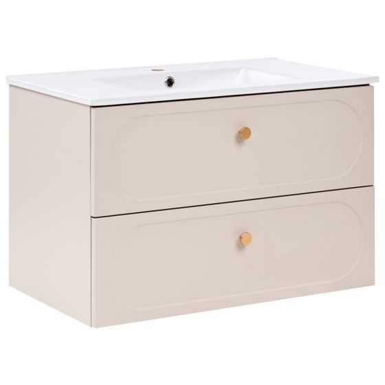 Seinäallaskaappi altaalla TARUMIR 80 cm Beige