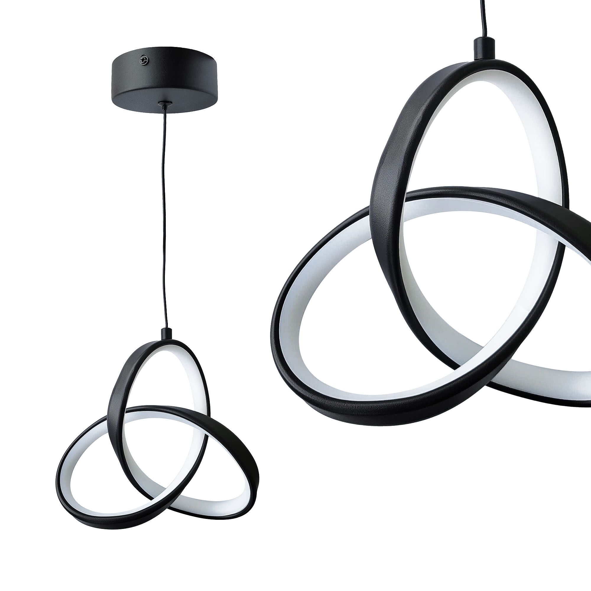 TOOLIGHT riippuvalaisin APP1784-CP musta, 21X7X107CM