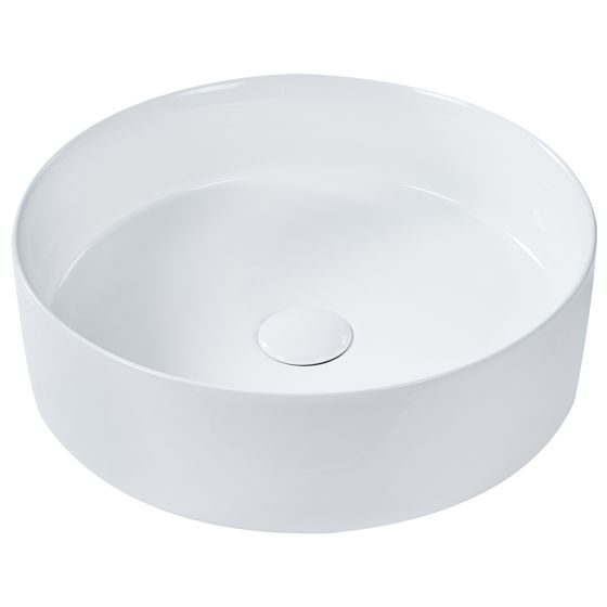 Pesuallas tason päälle TEBAR ⌀ 40 cm keramiikka Valkoinen