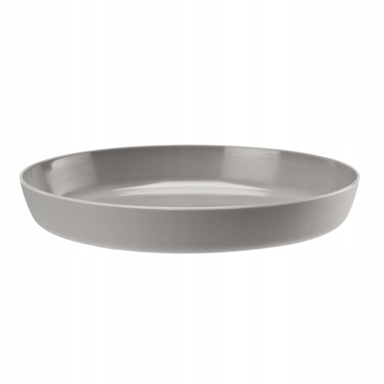 Harmaa muovinen kukkaruukkulautanen Azalea 15,5 cm