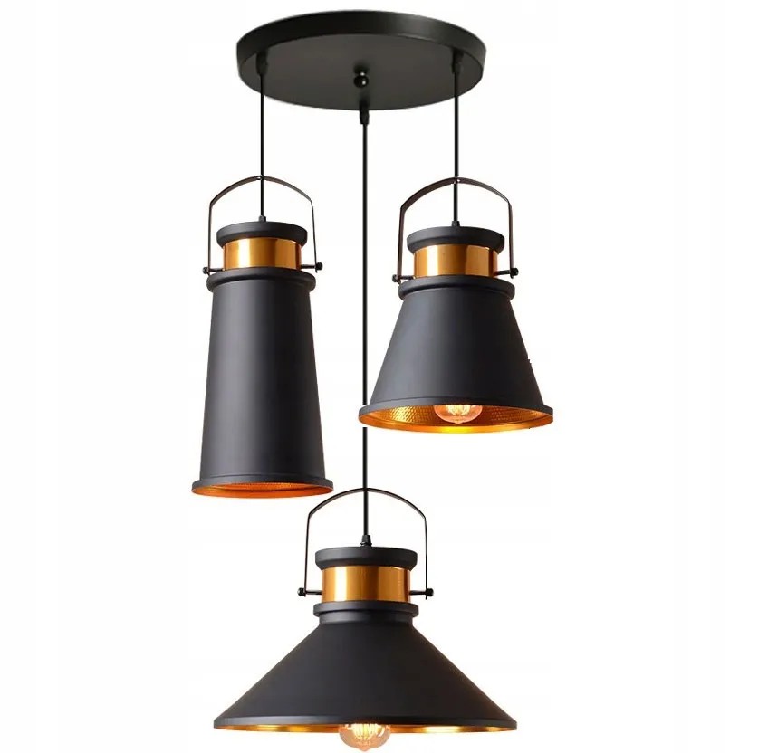 TOOLIGHT Riippuvalaisin App177-3Cp Asti Abc Set Musta, 125X25X125Cm