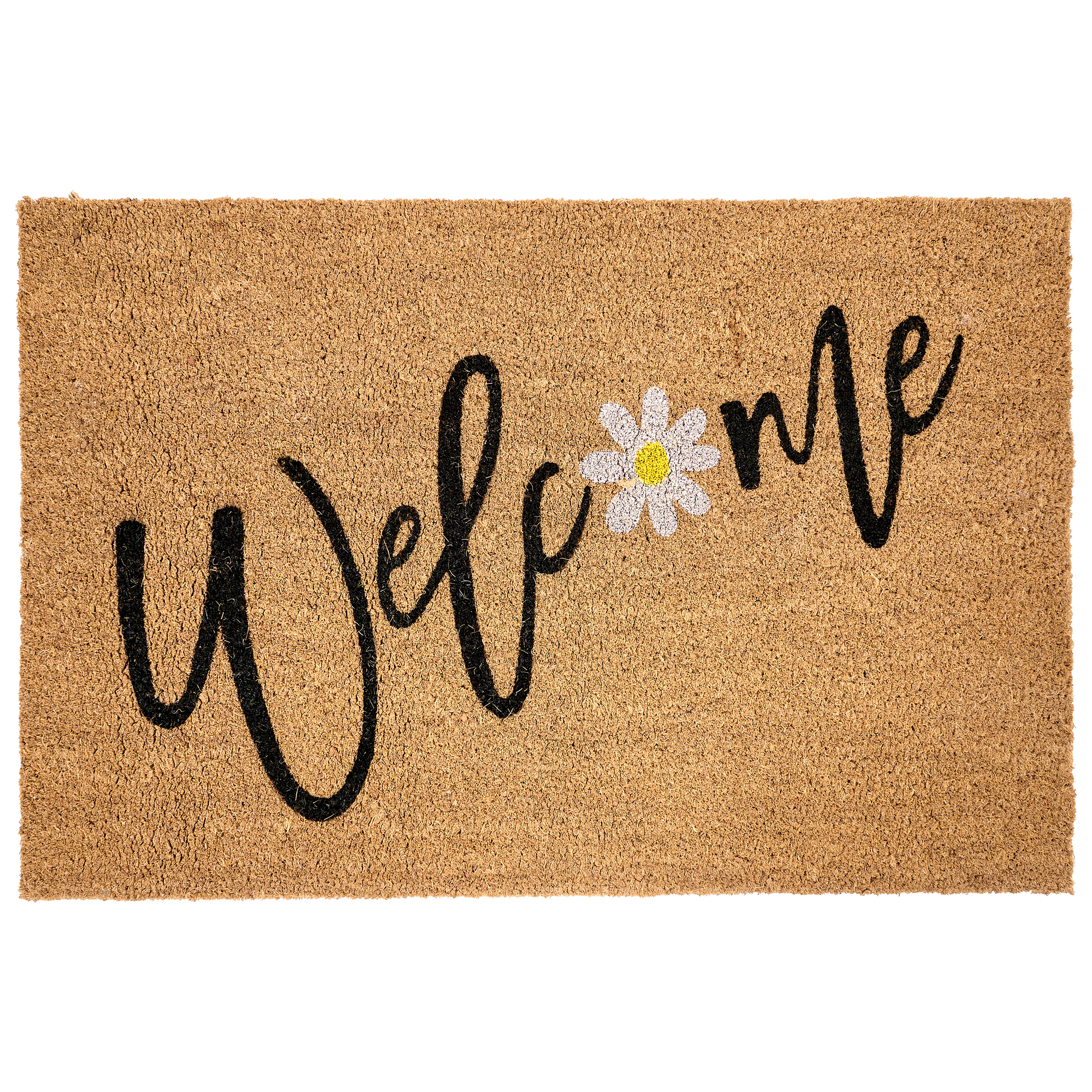 Ovimatto CALIBATO Luonnonväri 60 x 90 cm Teksti kookoskuitu