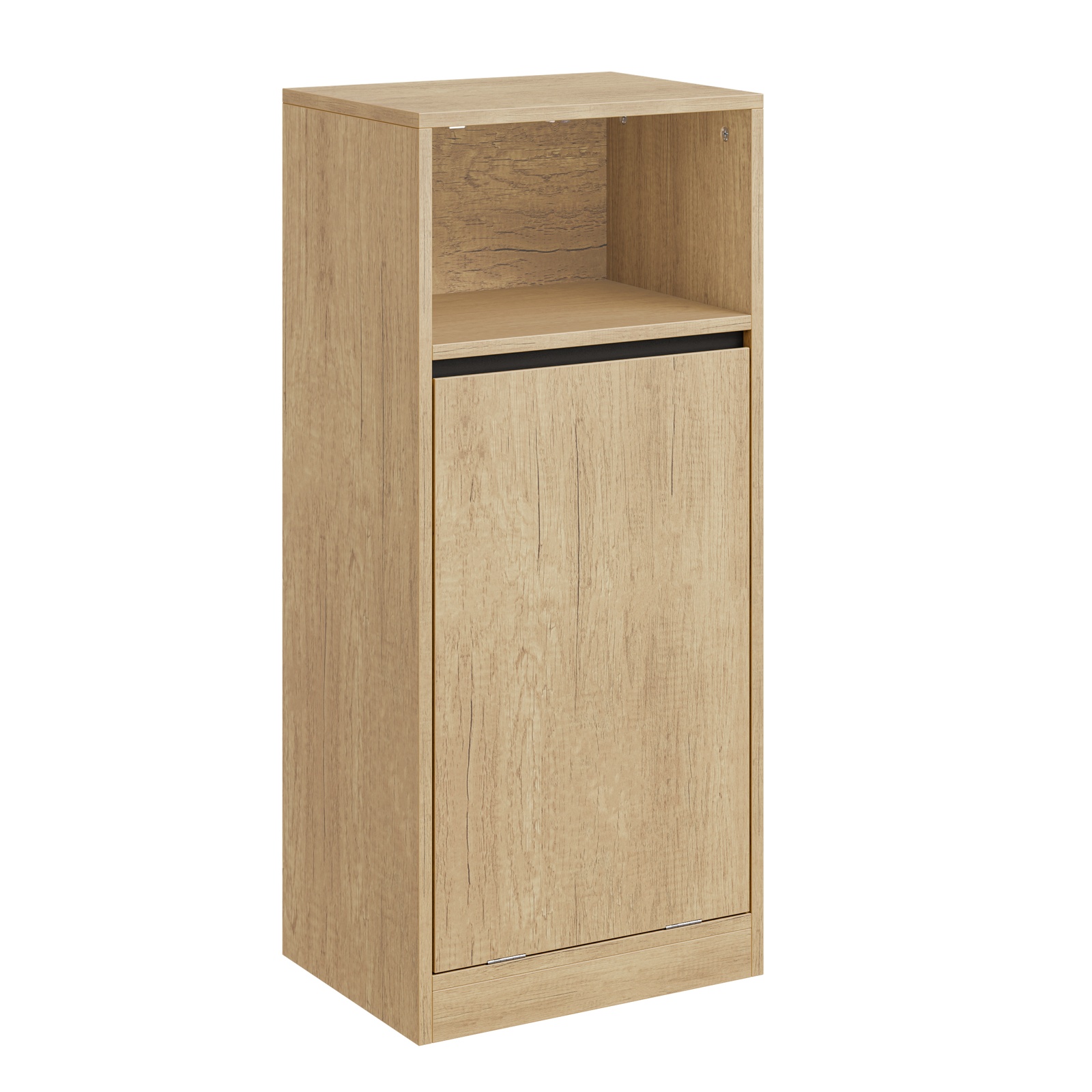 Pyykkikaappi kaadettavalla ovella vaalea tammi 40x30x90 cm BZR236-E-N