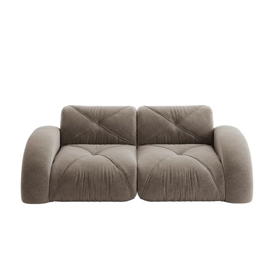 moduulisohva 2-paikkainen taupe chenille skandinaavinen säädettävä