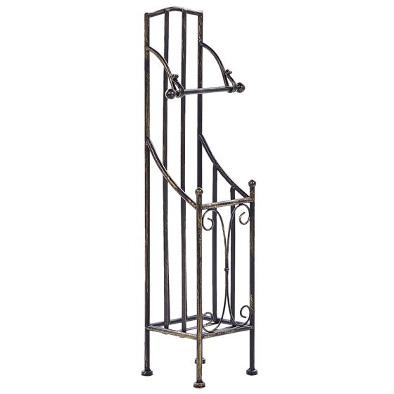 WC-paperiteline BRISA metalli Musta