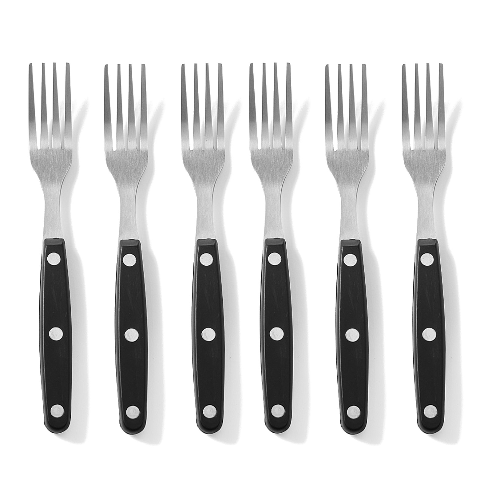 Ruostumattomasta teräksestä valmistettu pihvihaarukkasarja, 6 kpl - Hendi 781432