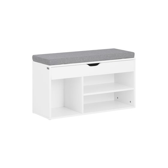 SoBuy Puukuitupenkki FSR45-HG ekologinen säilytysratkaisu