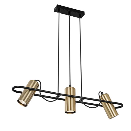 NETTLIFE Vintage - riippuvalaisin, 3 liekkiä, ruokailutilan riippuvalaisin, kulta, teollinen muotoilu, GU10