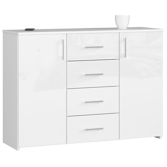 Akord Lipasto Moderni Kiiltävä Design 110x35x80