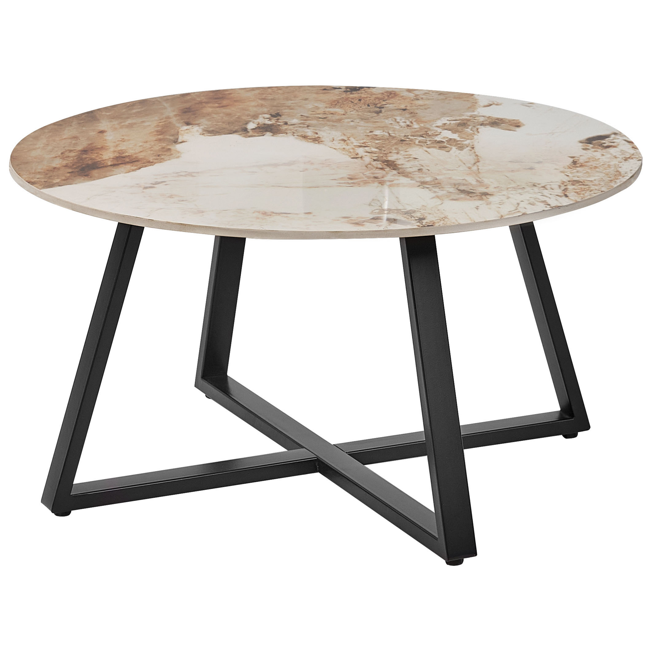 Sohvapöytä IVINS keramiikka Valkoinen marmorikuvio