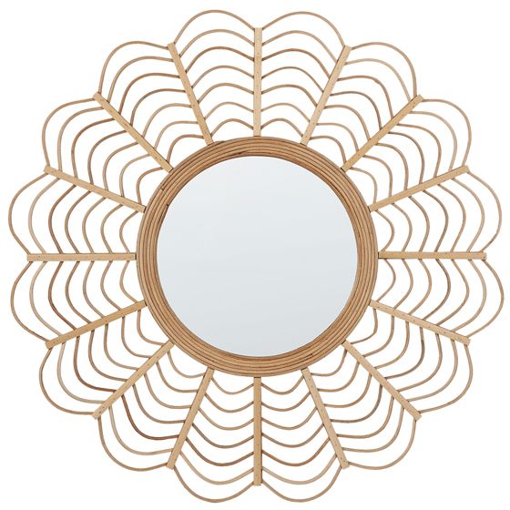 Seinäpeili TUMBIT 60 cm 60 cm bambu Luonnonväri