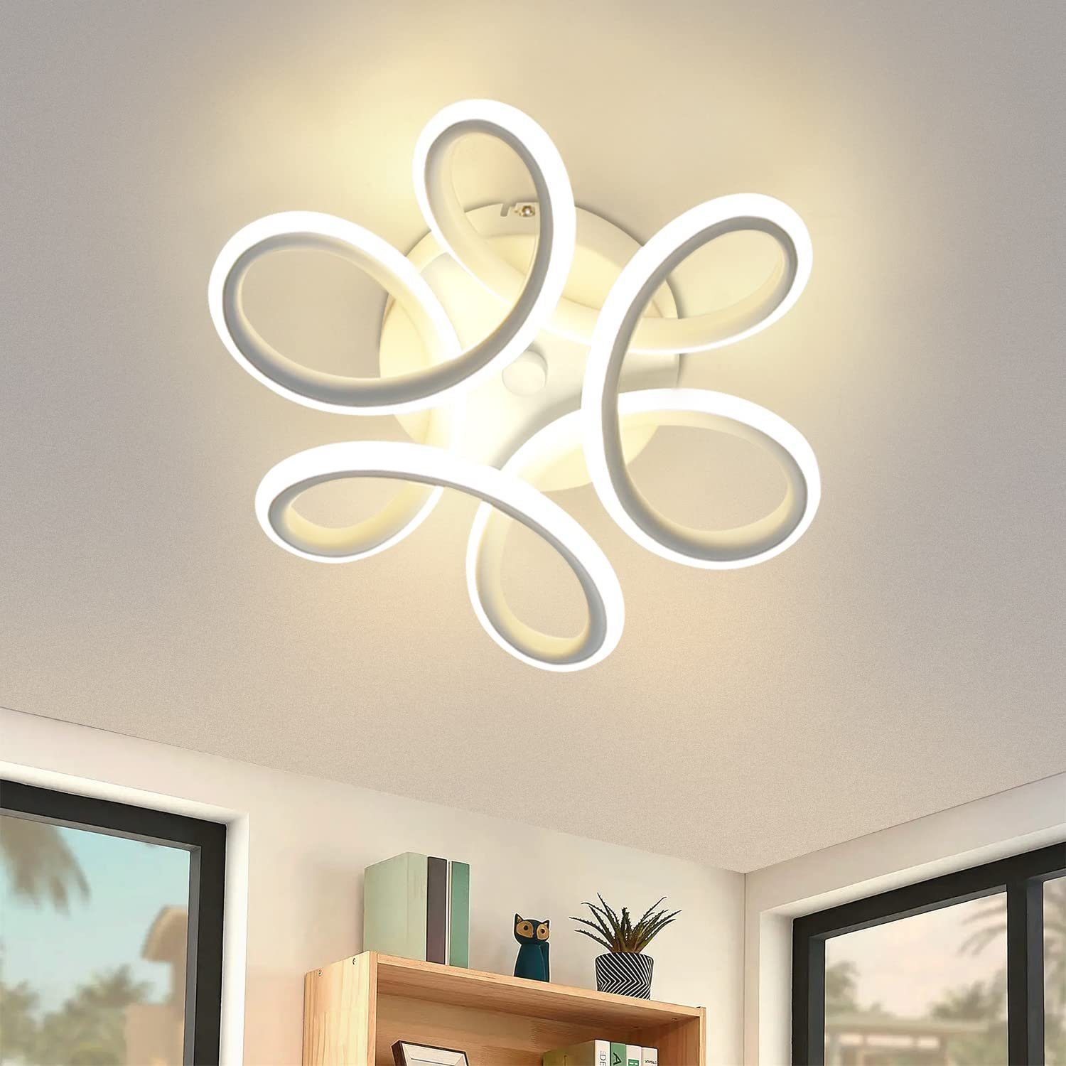 ZMH Moderni geometrinen LED-kattovalaisin olohuoneeseen ja eteiseen