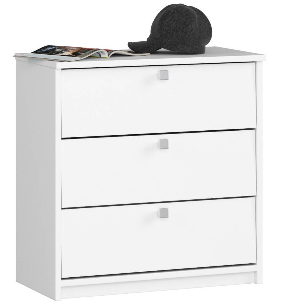 Akord Pieni Kenkäkaappi 3 kippiovea Valkoinen 60x31x62