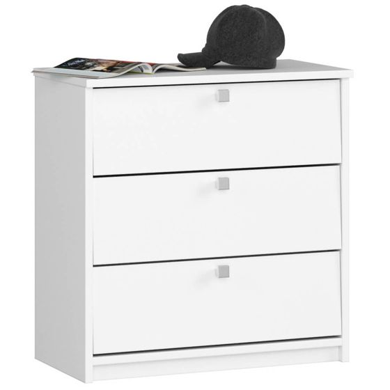 Akord Pieni Kenkäkaappi 3 kippiovea Valkoinen 60x31x62
