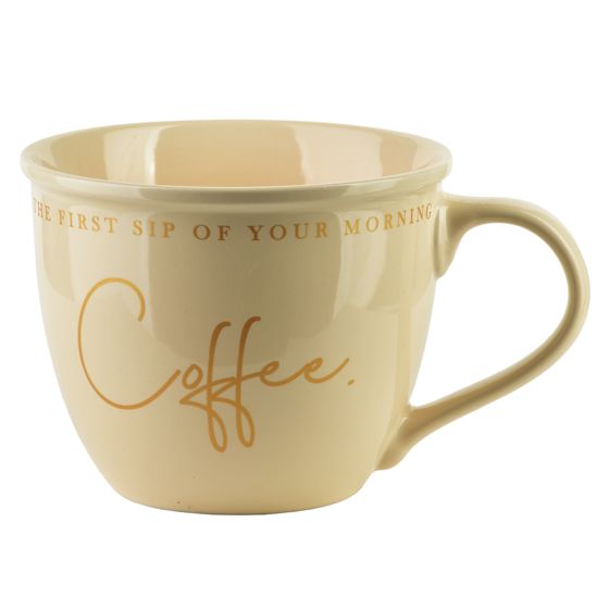 Jumbomuki posliini HENDIA Coffee 11,5x15,5x9 cm beige 1 kpl