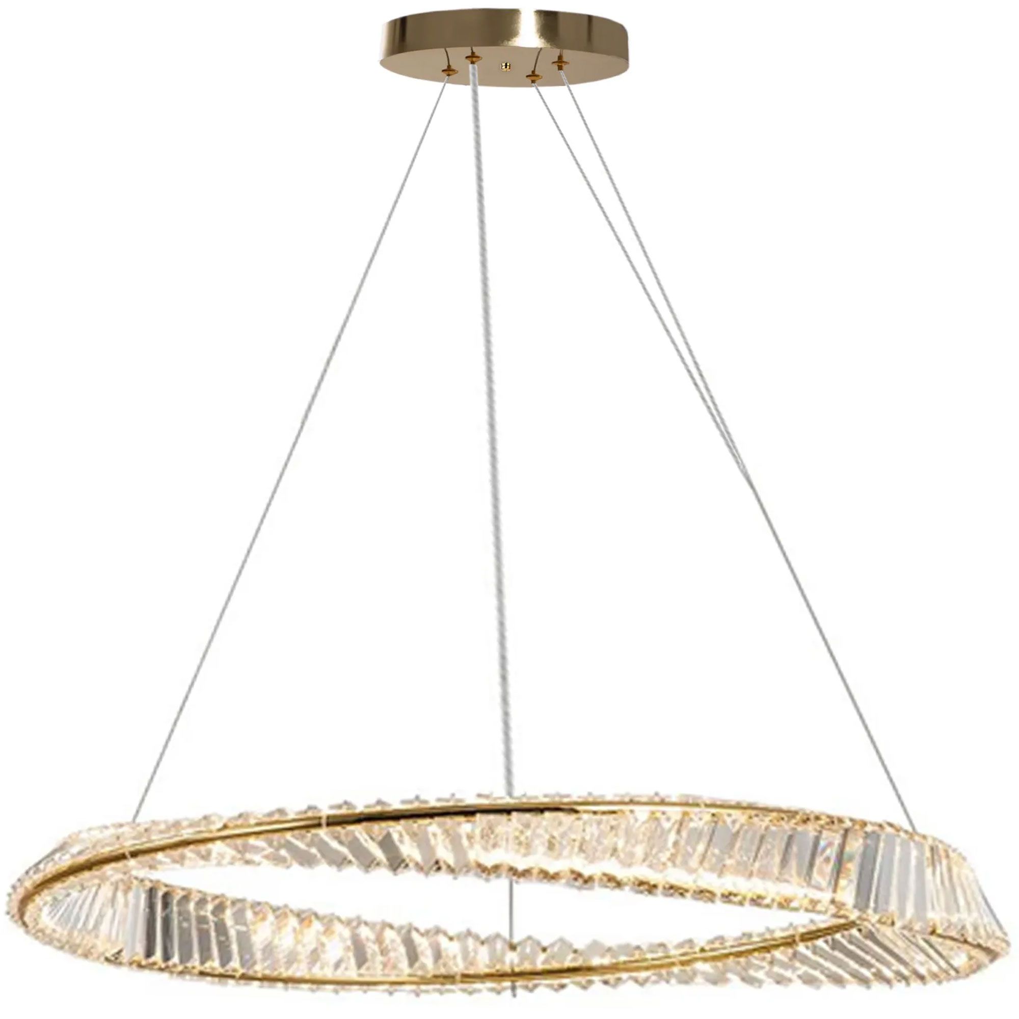 TOOLIGHT riippuva kattovalaisin APP1202-CP CRISTAL kulta, 78x78x98cm