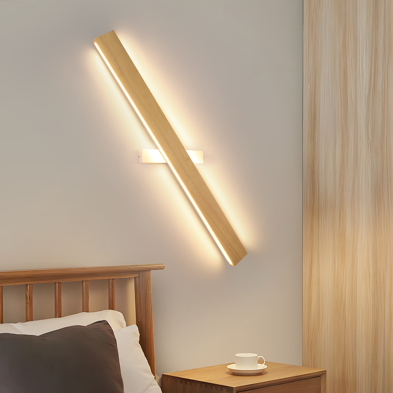 ZMH 100 cm 36 W LED-seinävalaisin sisätiloihin, moderni eteisvalaisin, ylhäältä ja alhaalta asennettava muotoilu