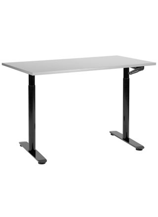 Manuaalisesti säädettävä työpöytä DESTINAS Harmaa/musta 120 cm 72 cm