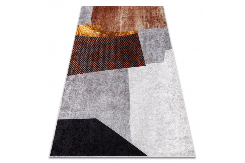 MIRO 52100.801 matto geometrinen liukumaton - harmaa 160x220 cm