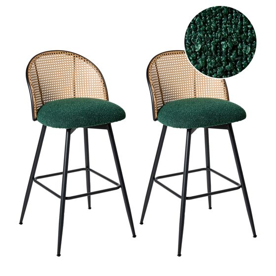 Baarituolisetti 2 kpl NATHAN pyörivä Vihreä