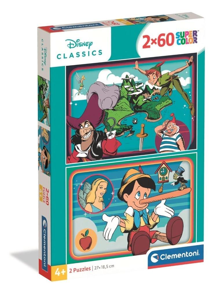 Clementoni Puzzle 2x60 Super Color Disney Classic