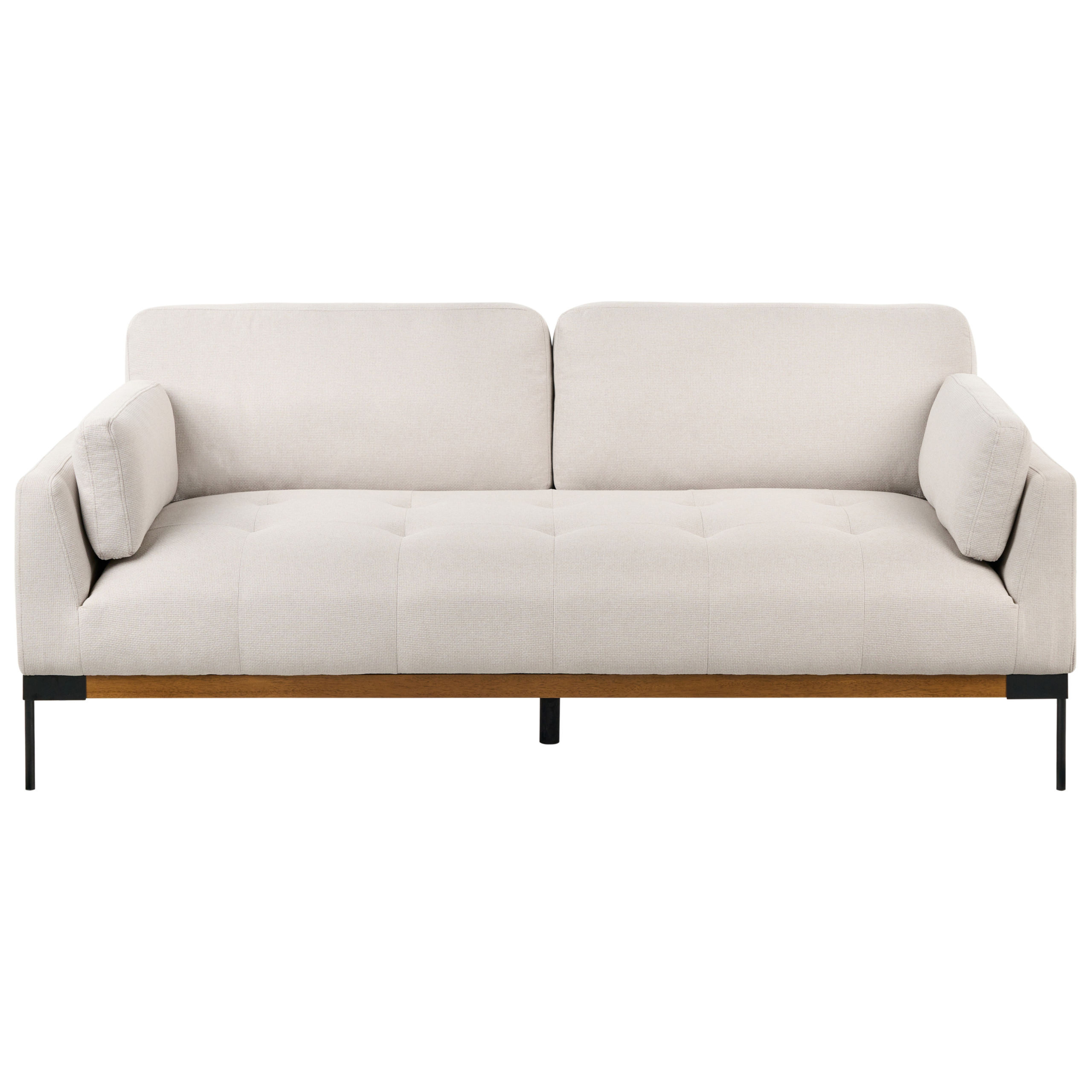 Sohva 3-istuttava SKAVEN kangas Vaaleanbeige