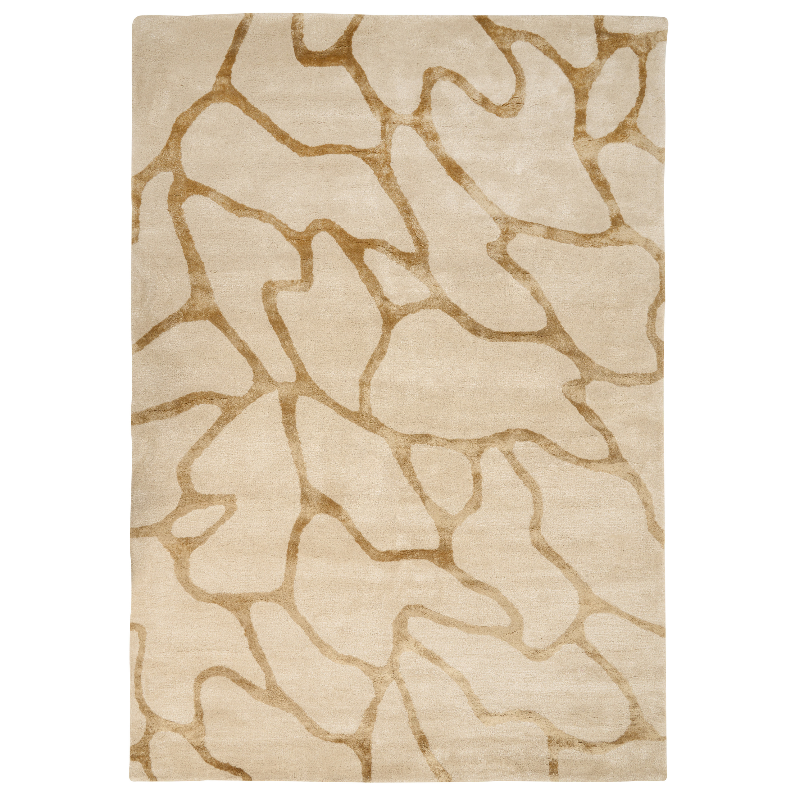 Matto MAKOLA Beige 160 x 230 cm viskoosi