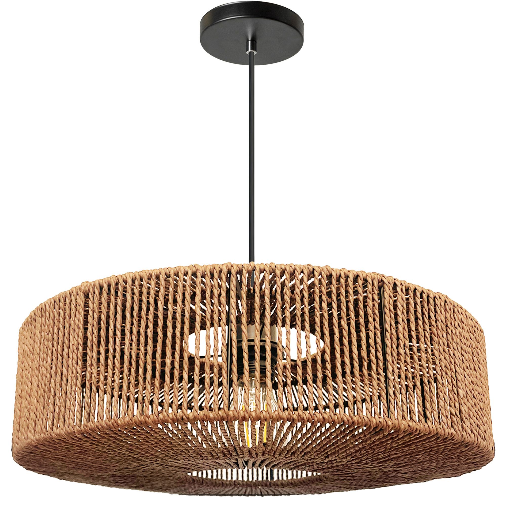 TOOLIGHT riippuva kattovalaisin APP1294-1PC BOHO beige, 40x40x12, 5cm