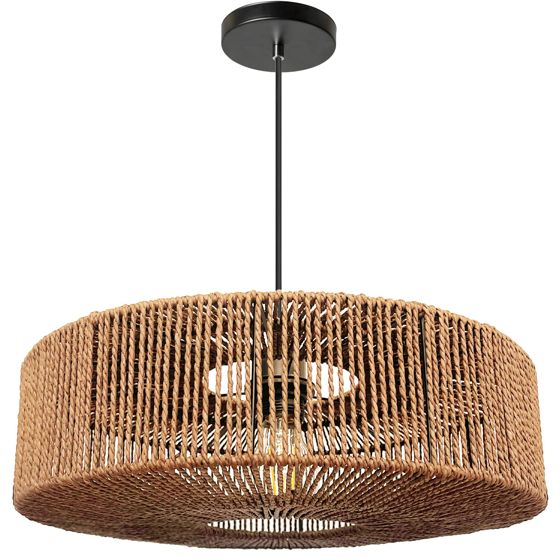 TOOLIGHT riippuva kattovalaisin APP1294-1PC BOHO beige, 40x40x12, 5cm