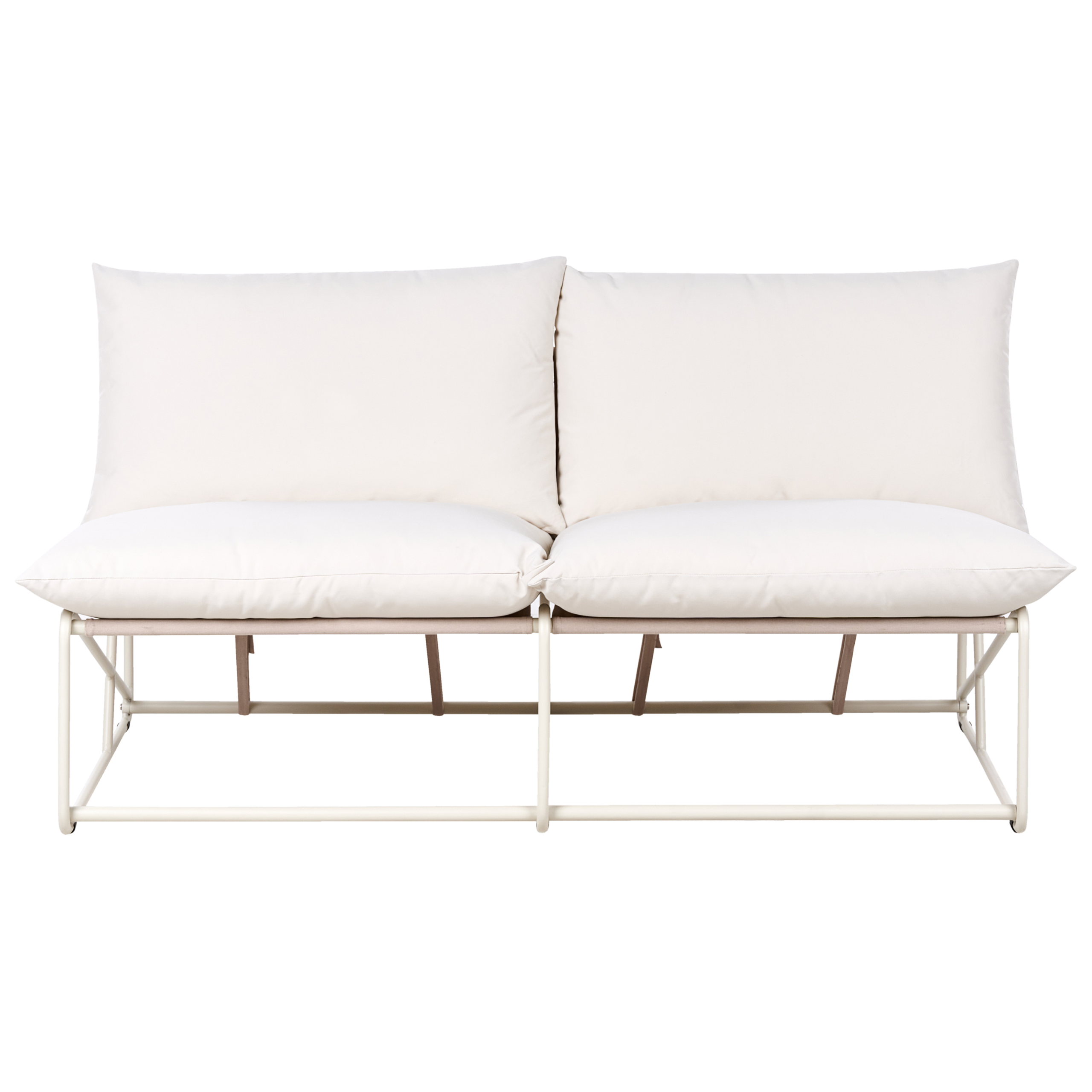 Ulkosohva 2-istuttava PICO metalli Vaaleanbeige